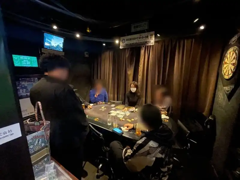 渋谷のポーカールームであるSOS POKERの画像