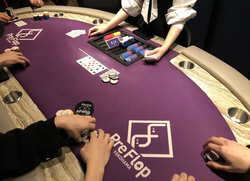 横浜のポーカールームであるPreFlopYOKOHAMAの画像