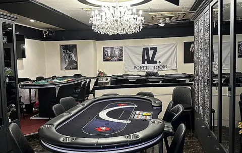 横浜のポーカールームであるAZ POKER ROOM YOKOHAMAの画像