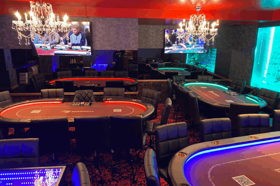 六本木のポーカールームである六本木HIGEGORILLAの店内画像