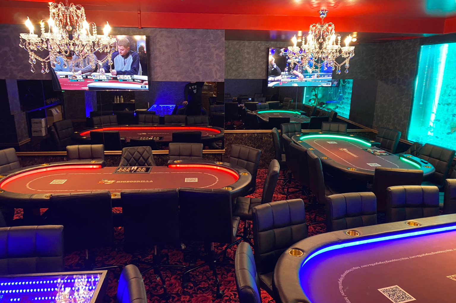 六本木のポーカールームである六本木HIGEGORILLAの店内画像