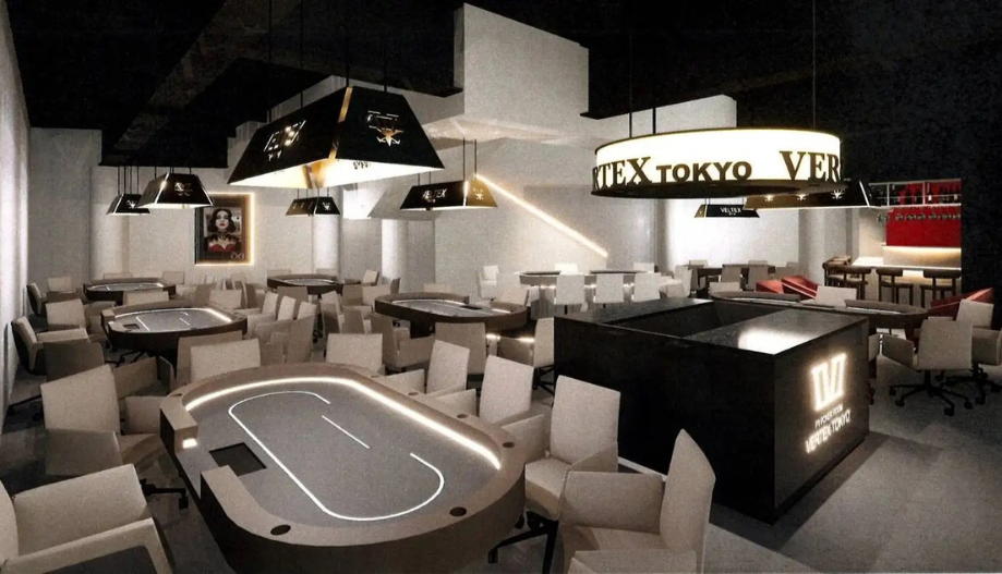 渋谷のポーカールームであるVERTEX TOKYOの画像