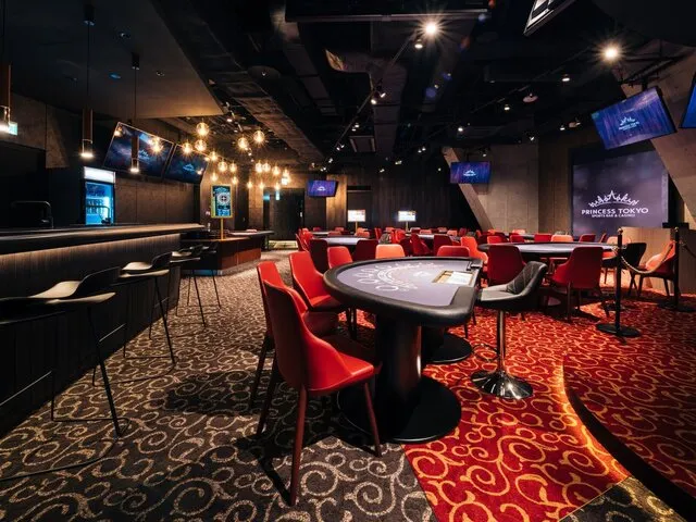 銀座にあるポーカールームのPRINCESS TOKYO SPORTS BAR & CASINOを紹介する画像