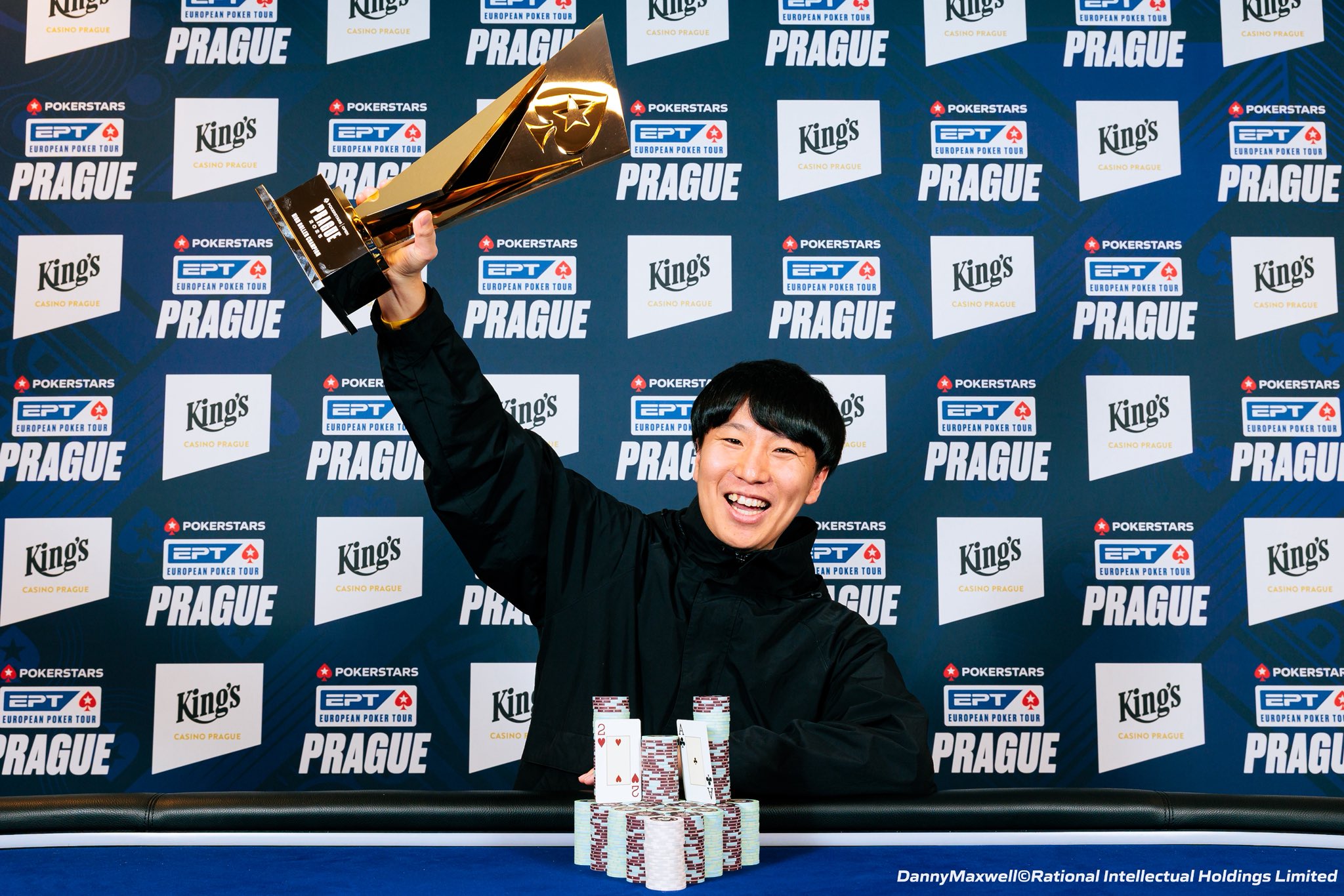 EPTハイローラーにて優勝したHonmaさんの画像