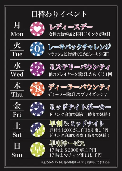 日替わりイベント