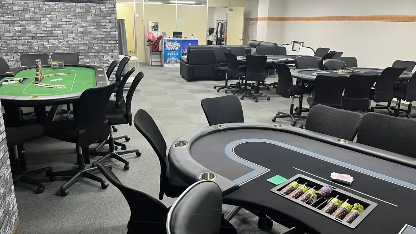 宇都宮のポーカールーム、カジノcafeの店内画像