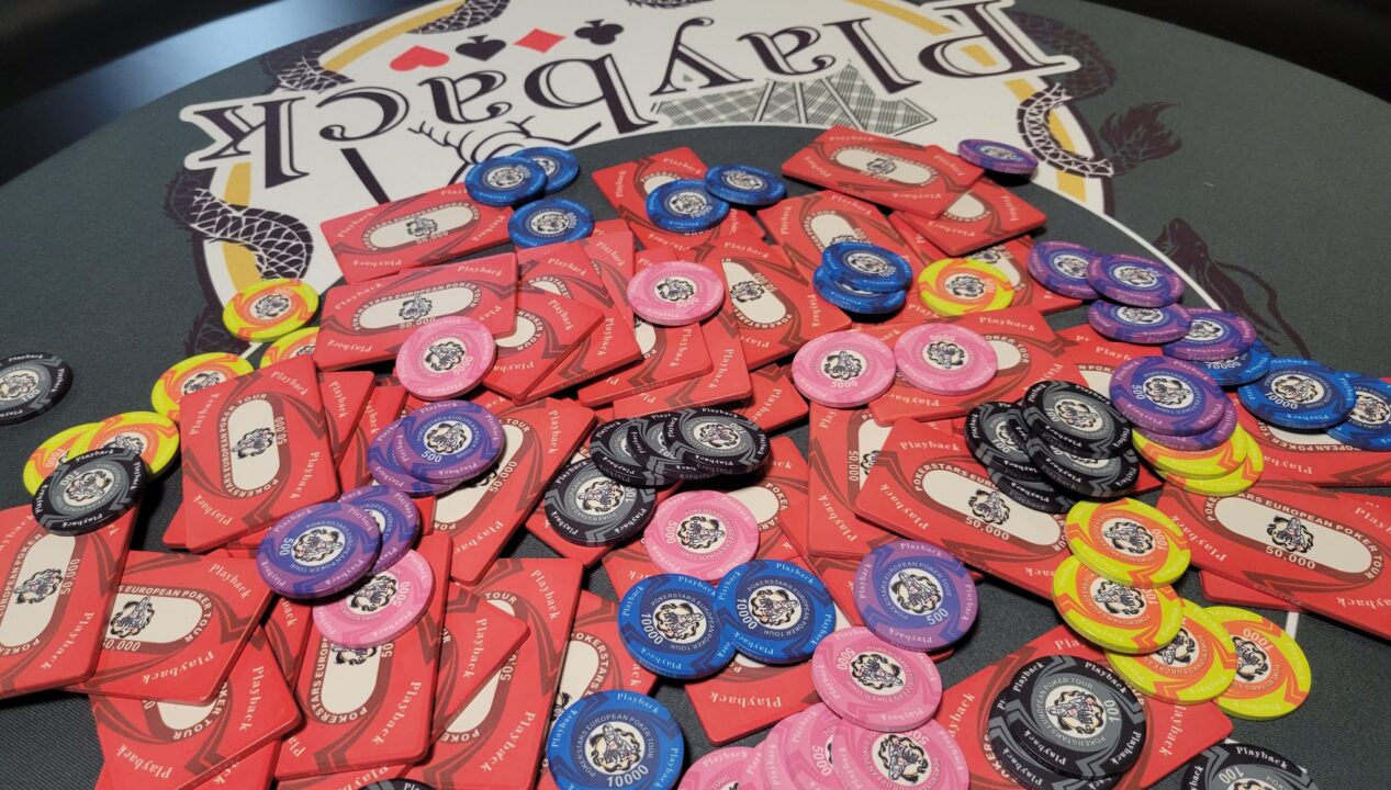 名古屋のポーカールーム、Playbackのオリジナルチップの画像