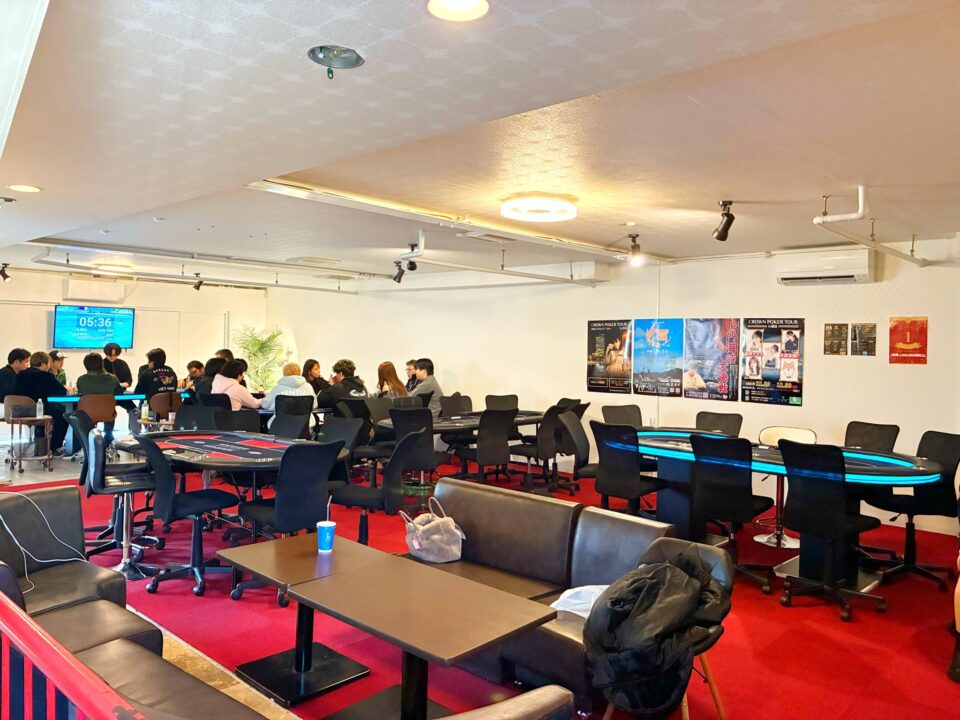 徳島にあるおすすめのポーカールームであるグランドカジノの店内