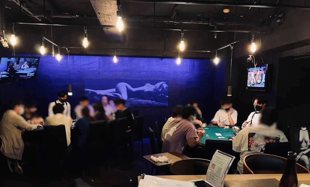 金沢のポーカールーム、Poker Lounge Whiteの店内画像