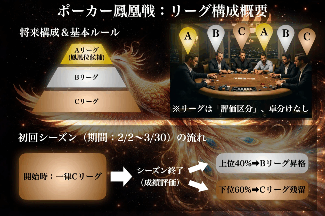 ポーカー鳳凰戦 リーグ構成概要