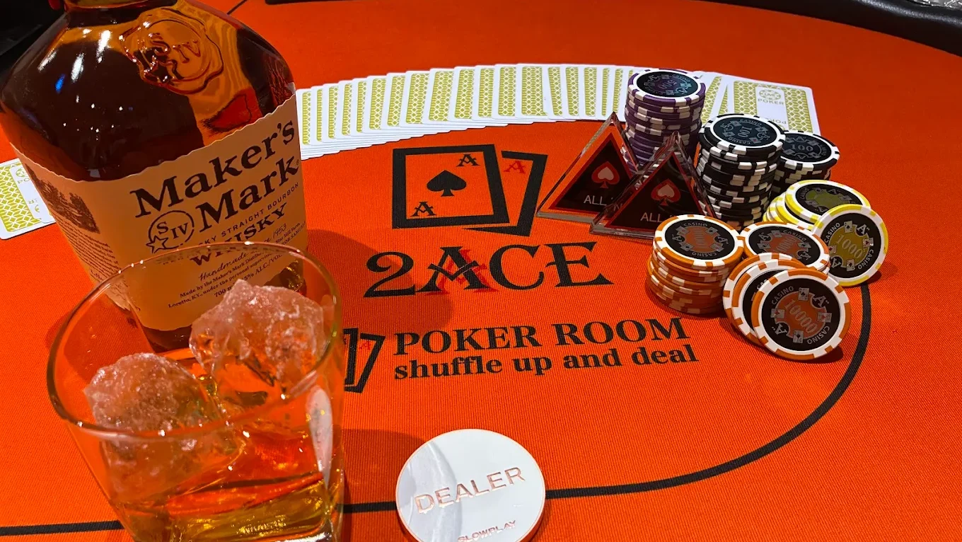 長崎のポーカールーム、2ACEPOKERROOMの店内画像