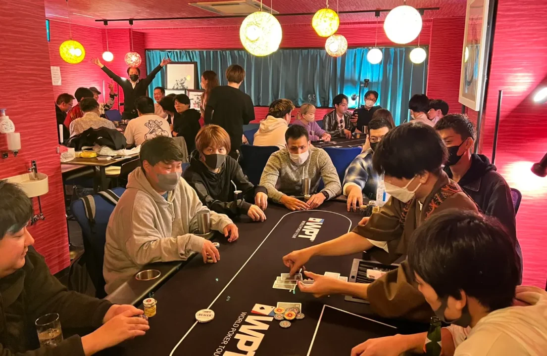 国分寺のポーカールーム、我龍ポーカースタジアムの店内画像