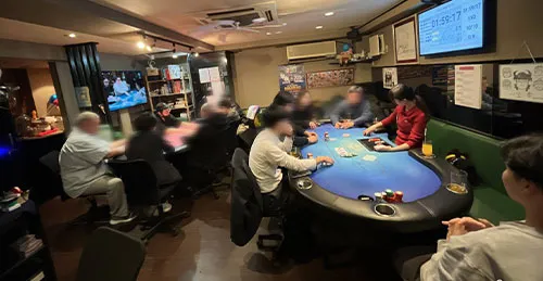 蒲田にあるおすすめのポーカールームであるCheers 蒲田の店内