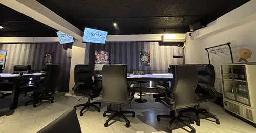 蒲田にあるおすすめのポーカールームであるUnknownの店内