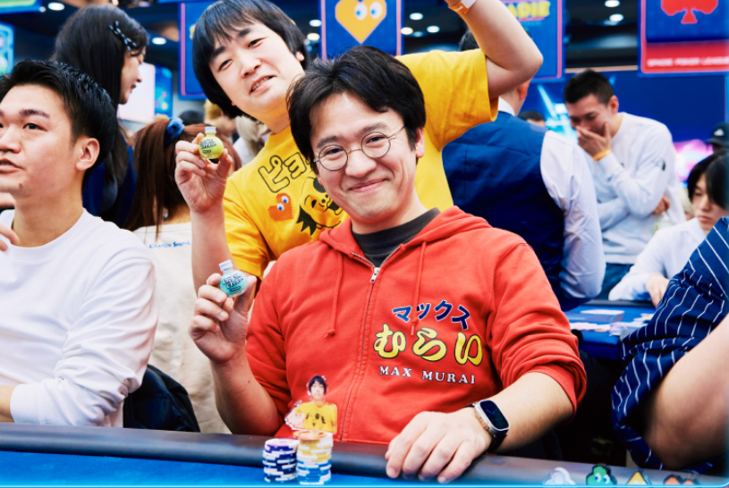 ポーカーイベントSPADIEに参加するマックスむらいさん