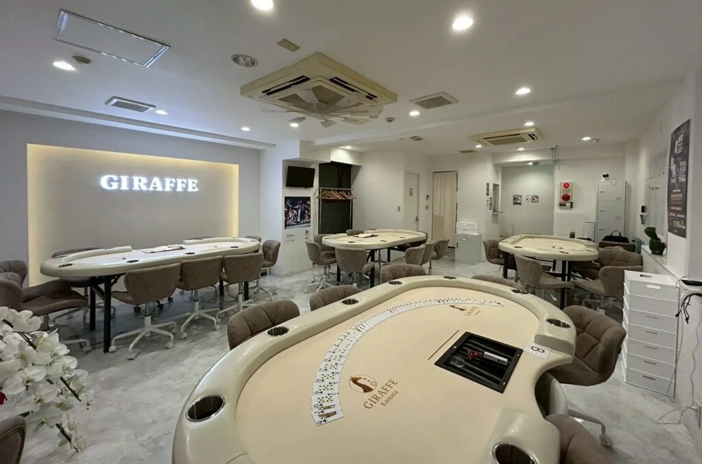 蒲田にあるおすすめのポーカールームGiraffe 蒲田店の店内