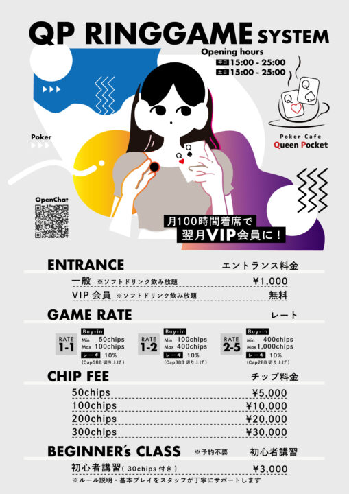 Queen Pocket 五反田の料金システム