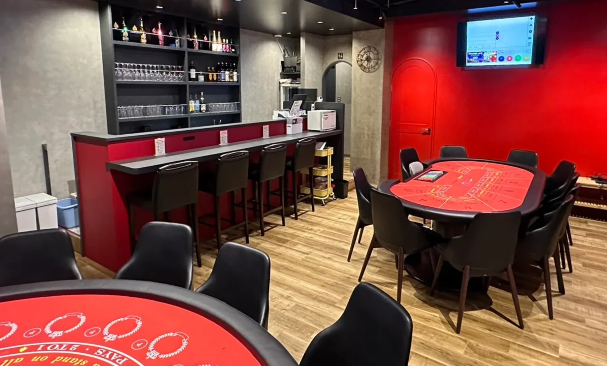 宮崎のポーカールーム、MIYAZAKI BACKDOORの店内画像