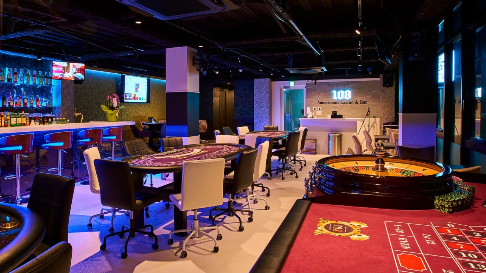 町田のポーカールームのAmusement Casino & Bar 108を紹介する画像