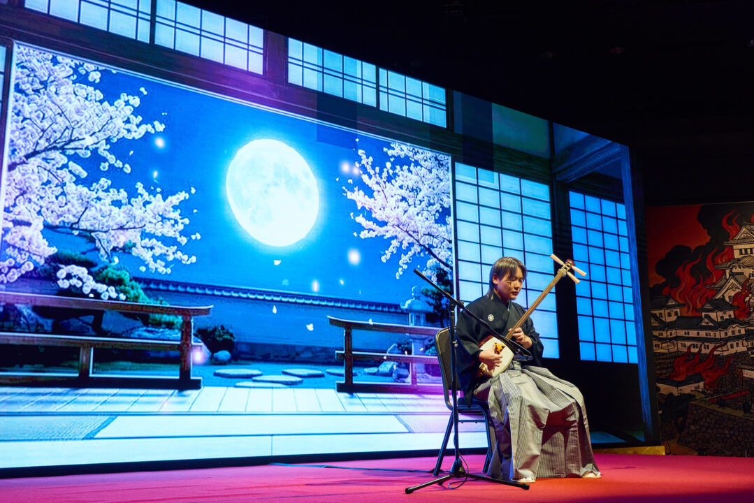 津軽三味線奏者・牧野太紀さんの演舞