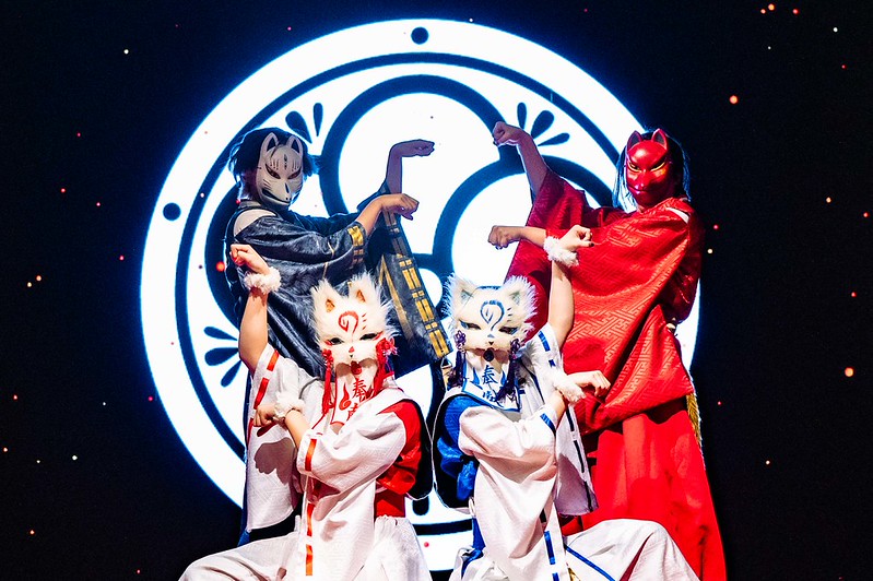 まほろば衆の演舞の様子