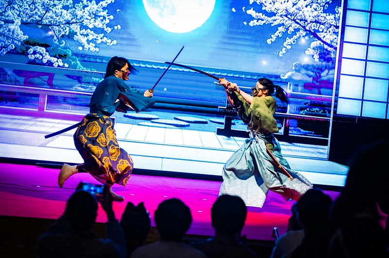 まほろば衆の演舞の様子