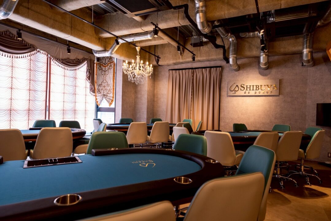 渋谷depokerの店内写真。