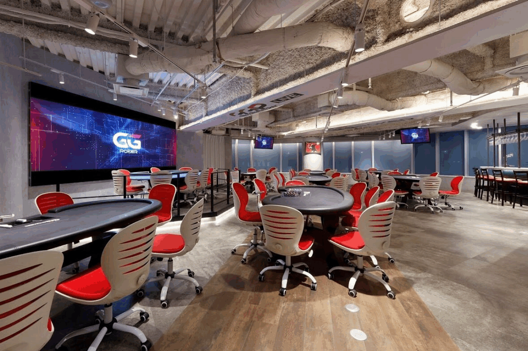 大阪・梅田のポーカールームであるGoodGame Poker Live 梅田の店内画像