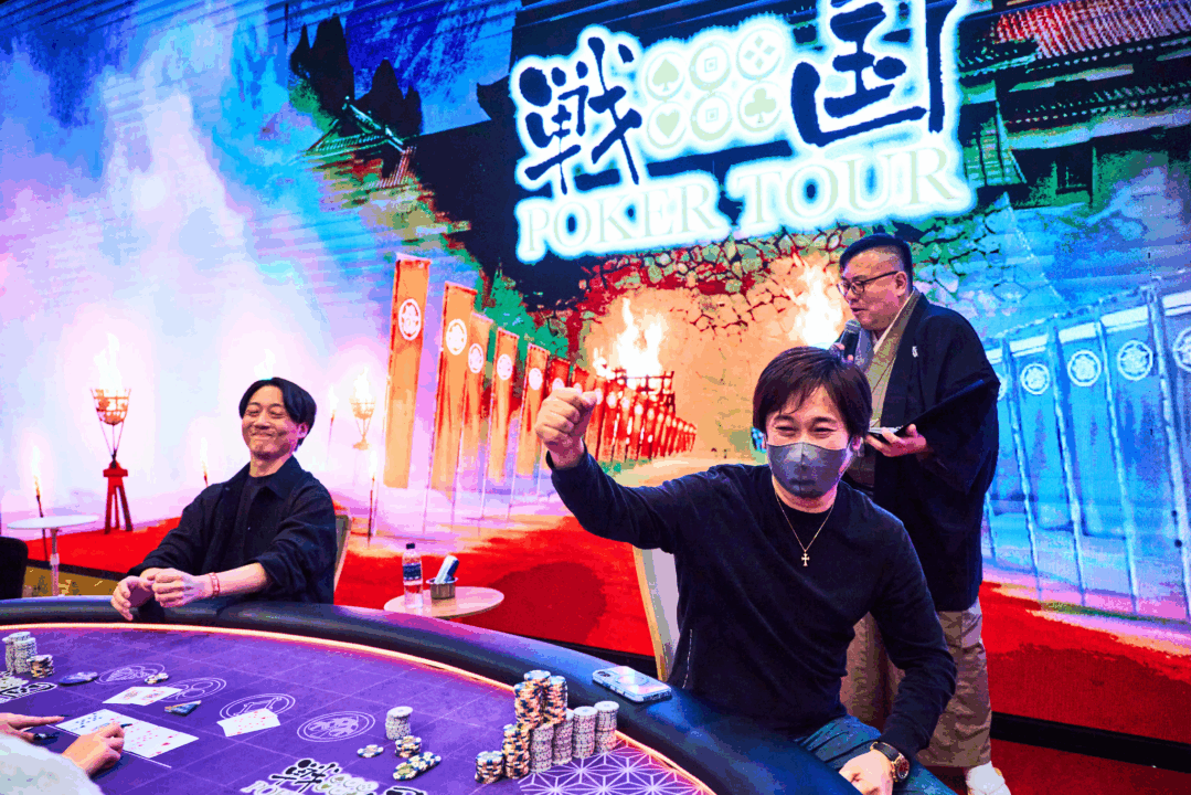 戦国ポーカーツアーメインイベントで優勝したにゃんたさんの画像