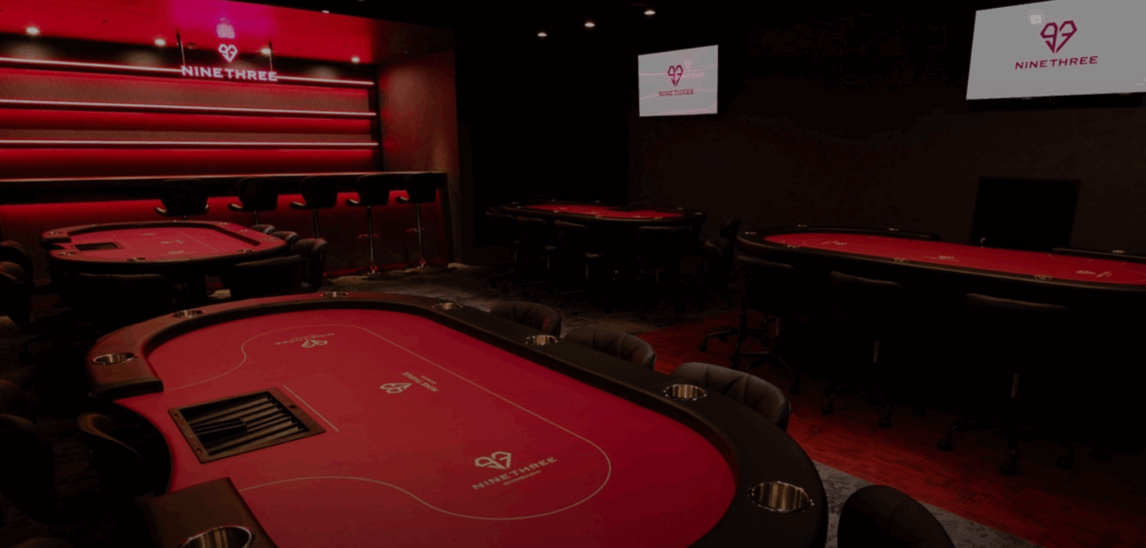 新橋のポーカールームであるNINE THREEの画像