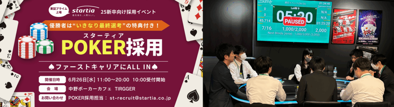 ポーカー採用の資料・中野ポーカーカフェ TRIGGER店舗写真