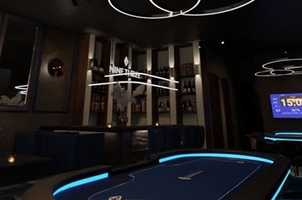 新橋のポーカールーム、NINE THREEの店内画像