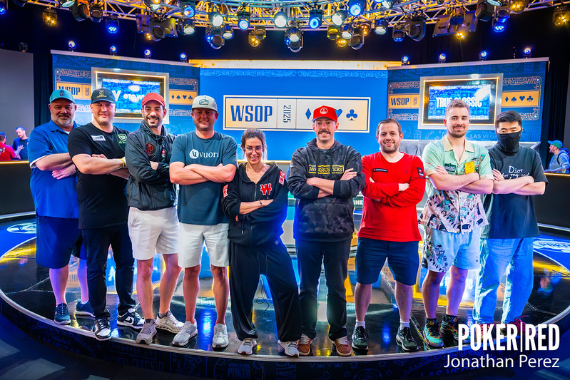 WSOP　ファイナルターブル出場者9人