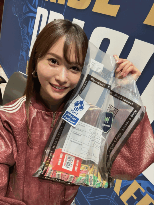 WSOP Europe2026、37位岡本詩菜さんの写真