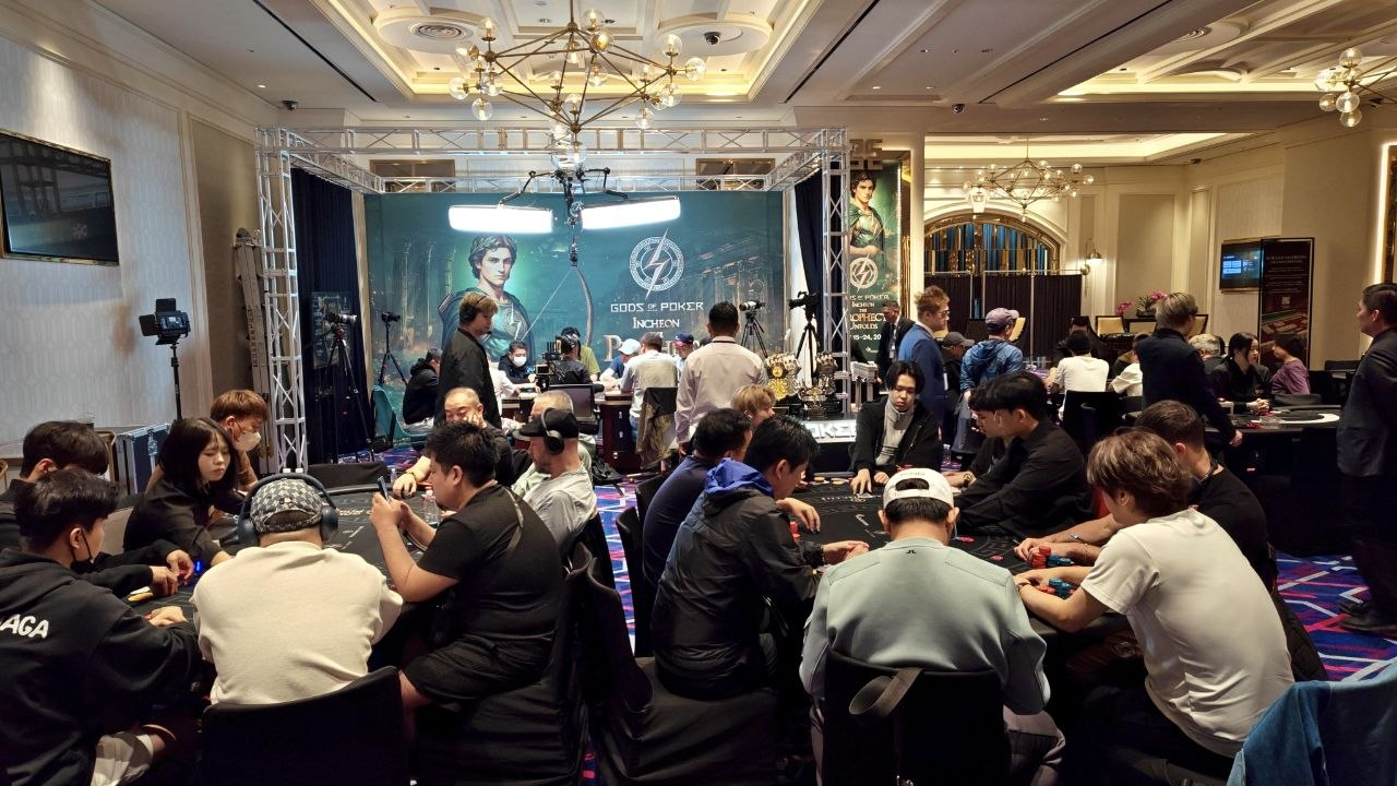 Gods of Poker Incheon 2026の会場の様子