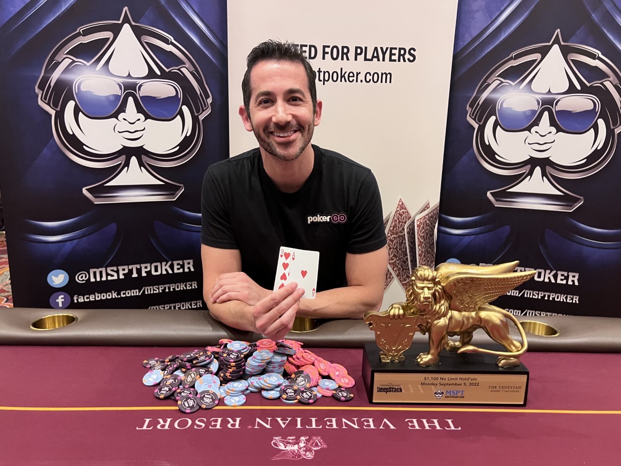 MSPT Venetianで優勝したジェフ・プラット