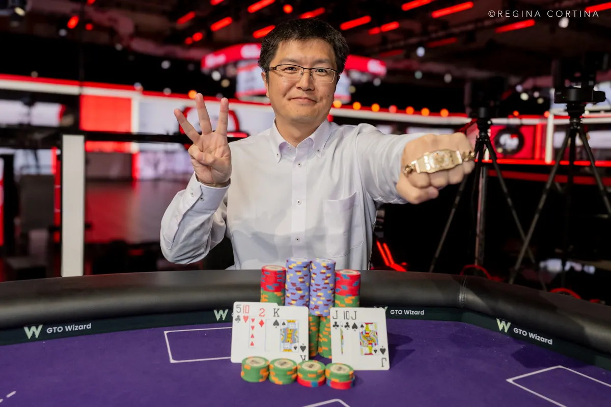 2026年WSOPでブレスレットを獲得した木原直哉さん