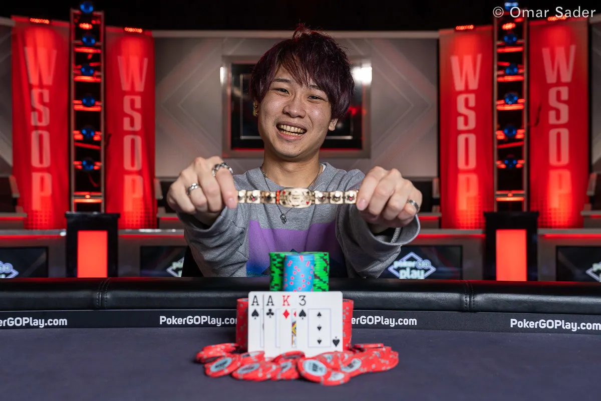 2023年WSOP Nine Game Mixでブレスレットを獲得したりゅうたろうさん