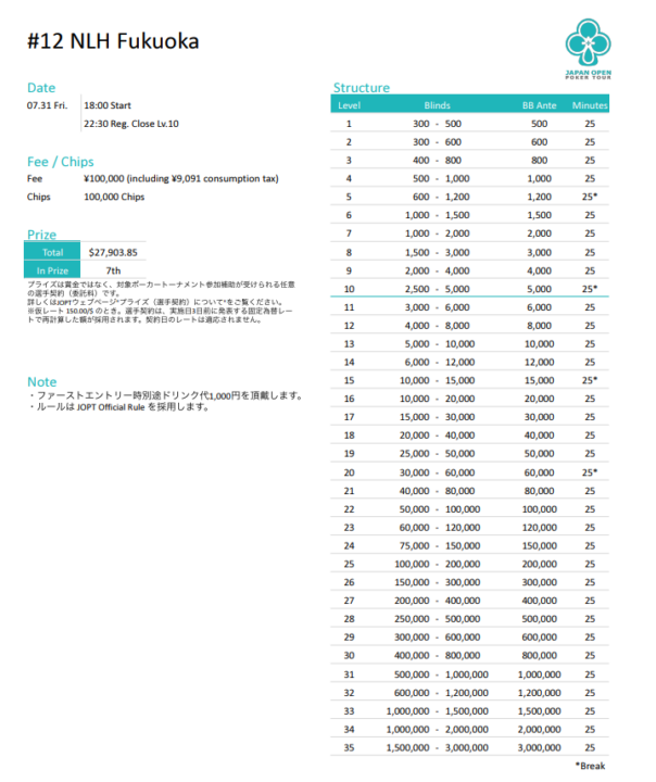 NLH Fukuoka ストラクチャー