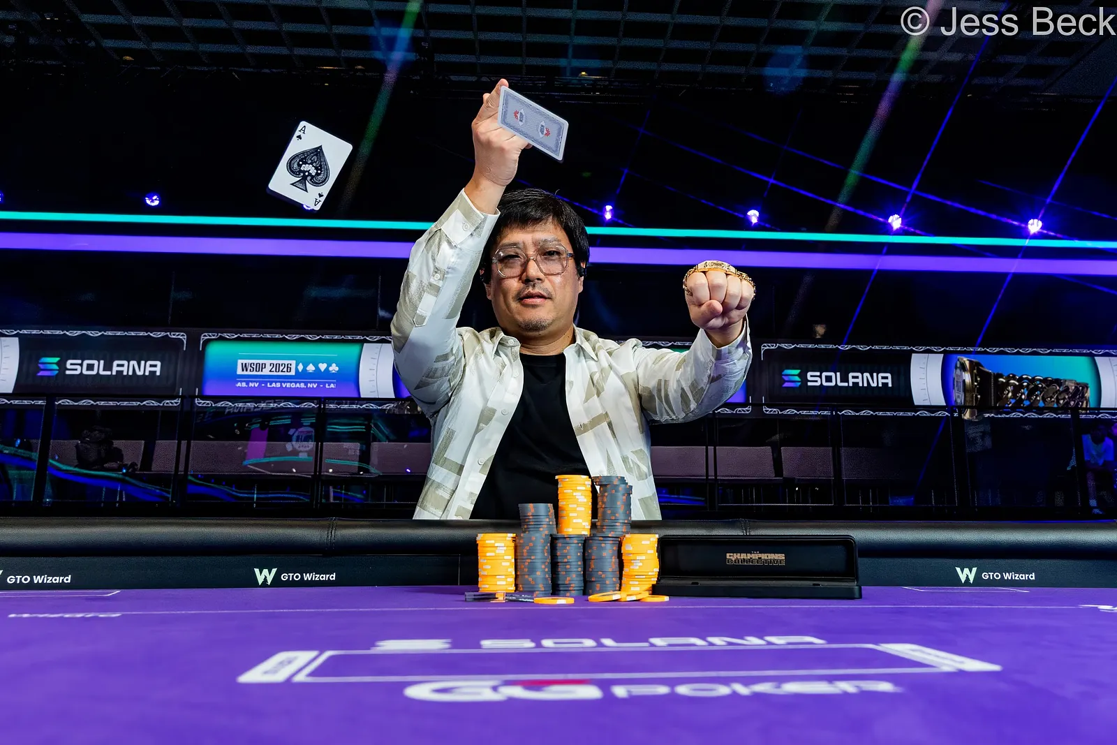 2026年WSOP Mini Main Eventで優勝したJOEさん