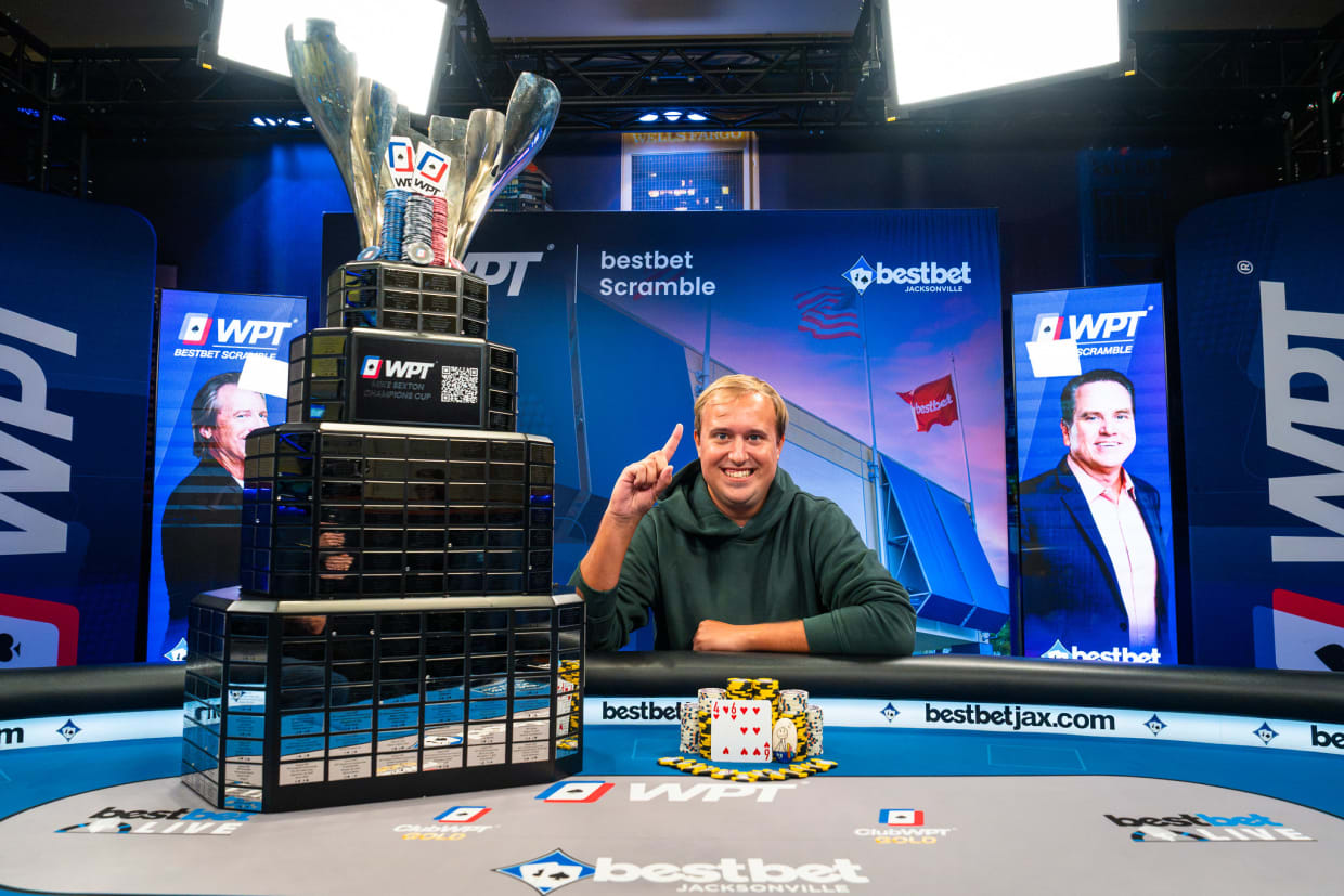 WPT bestbet Scramble Championship 2026で優勝したブレイク・エリングハウスさん