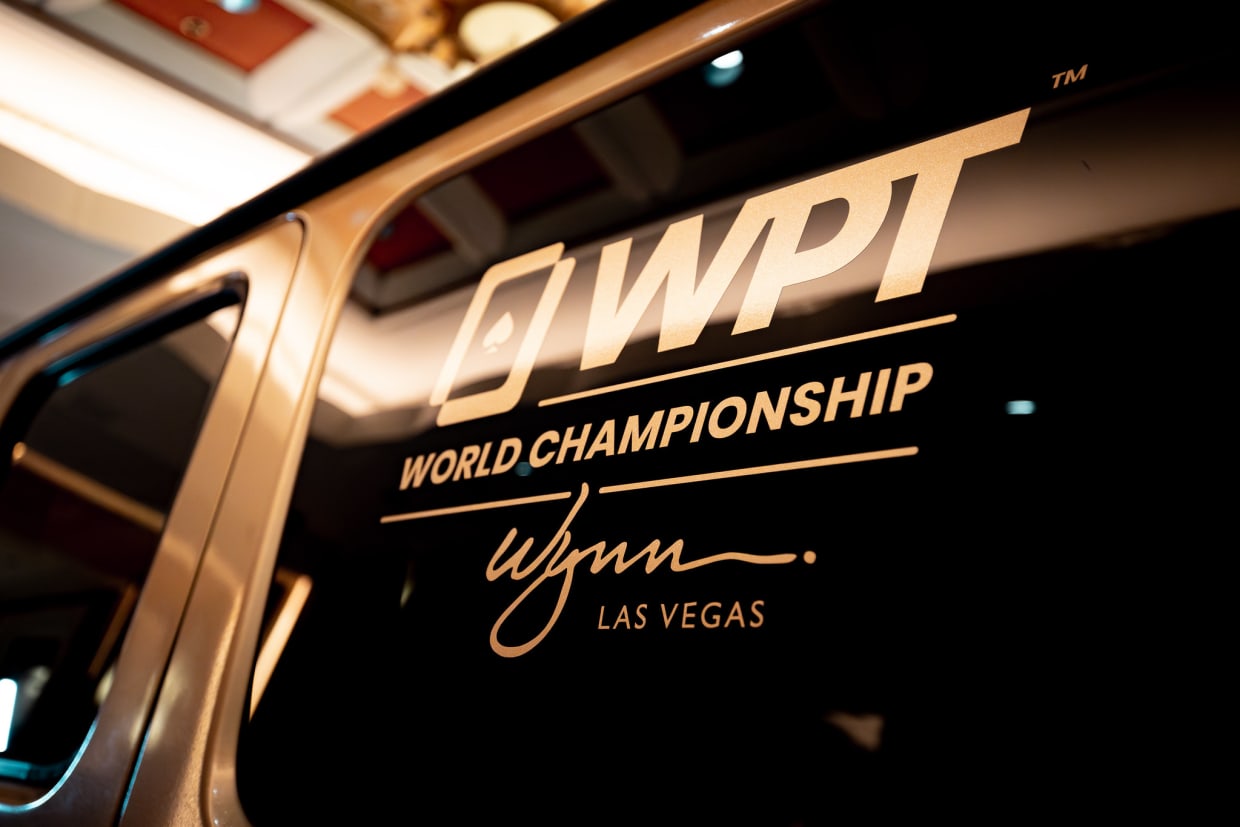 WPT World Championship会場のサイン