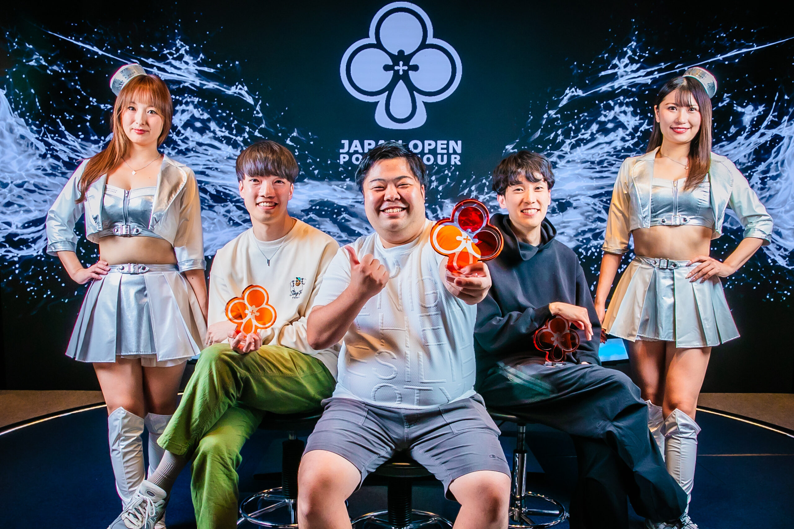 「NLH 3on3」優勝のMASAさん・yuyaさん・kaiさん