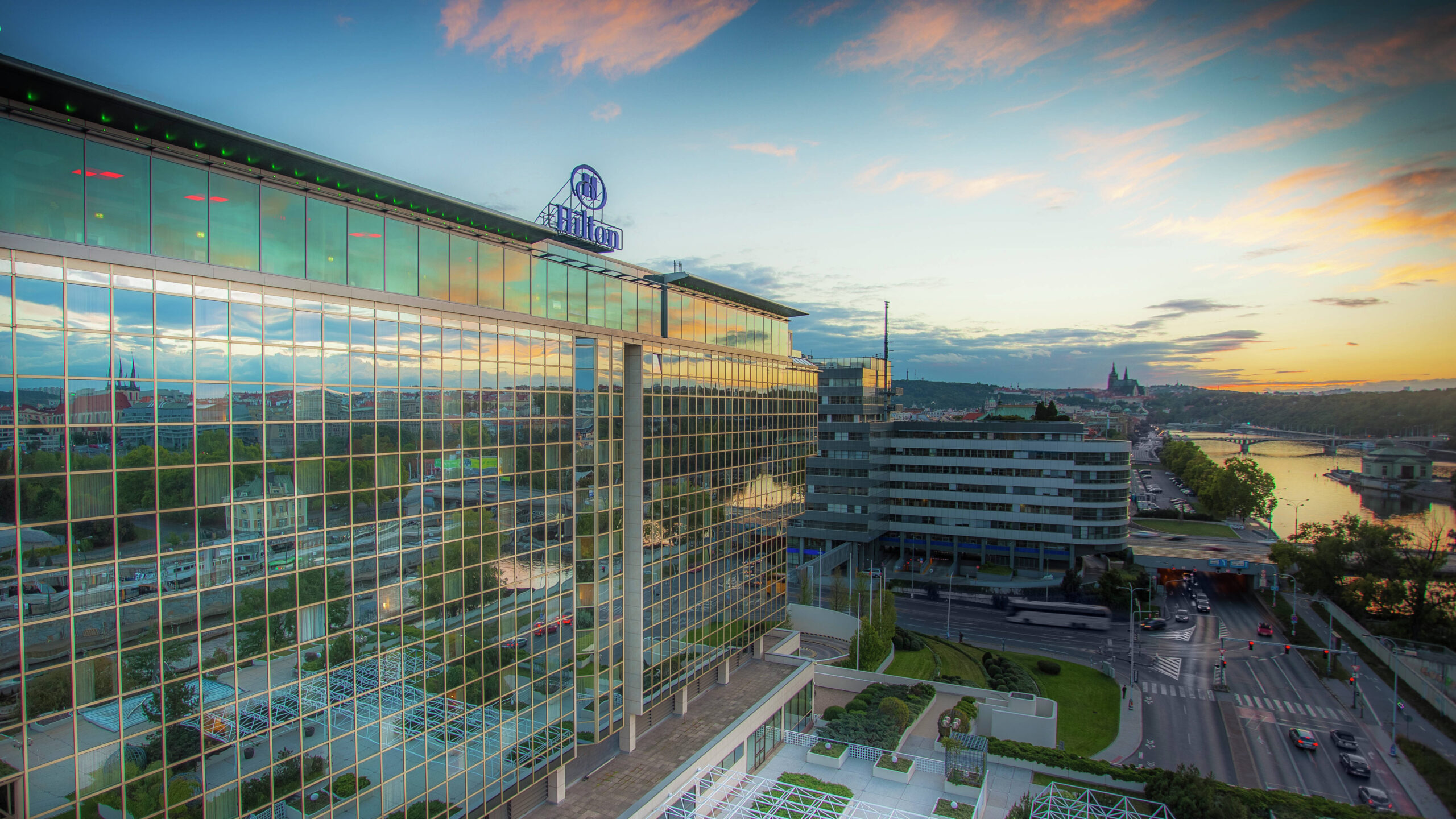 EPT Pragueの会場となるHilton Prague Atriumの外観