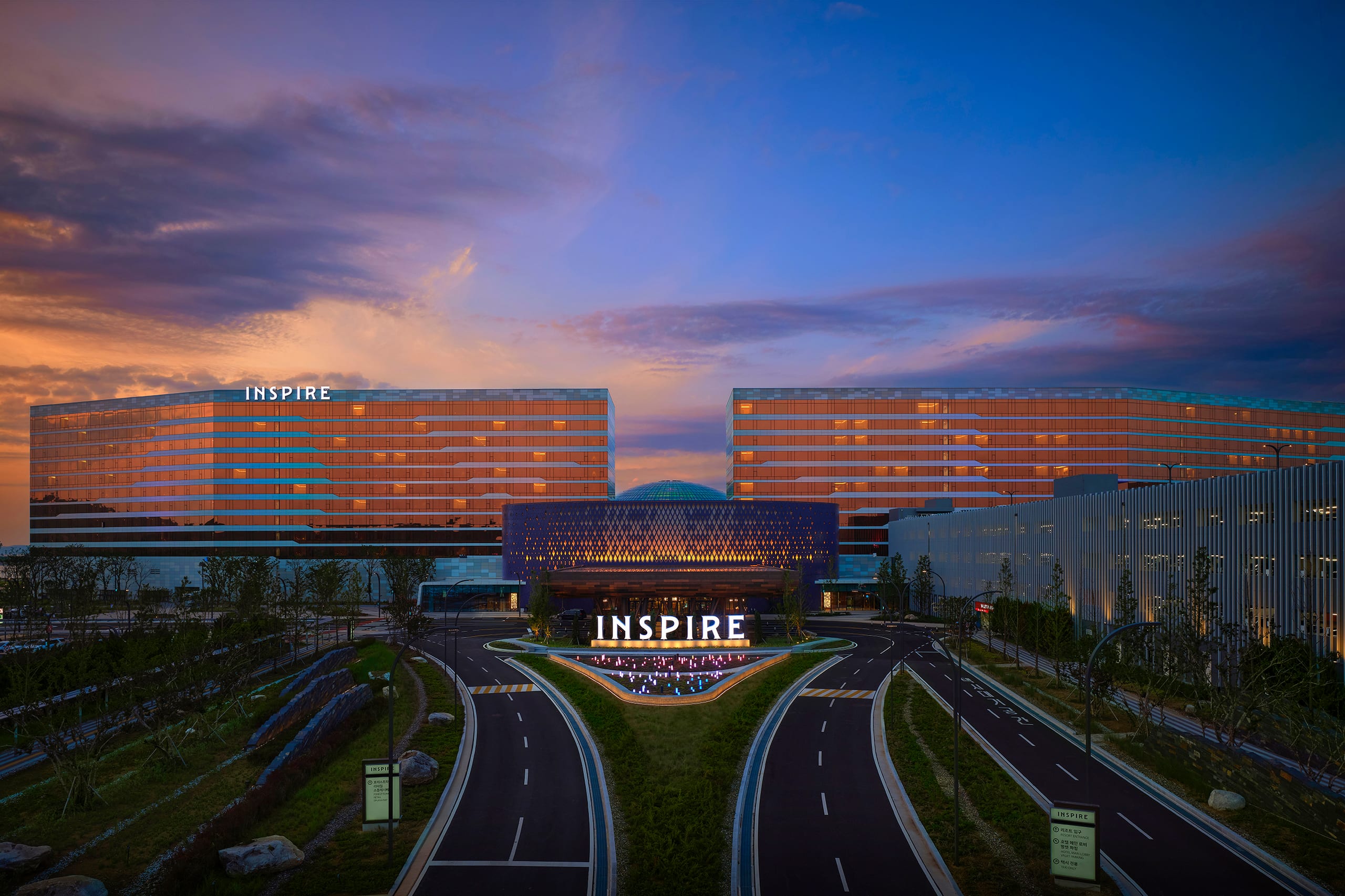 WPT Seoul 2026の会場となるINSPIRE Entertainment Resortの外観