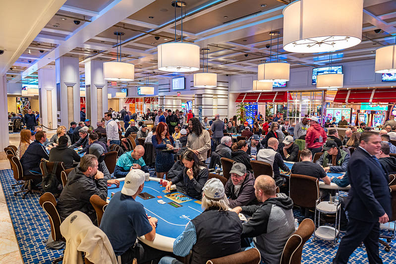 Wynn Poker Roomで行われたWPT Meet-Up Gameの会場